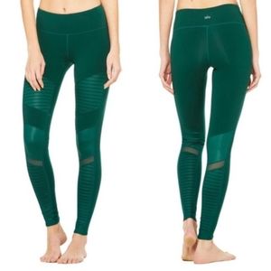ALO Yoga Green Moto Leggings